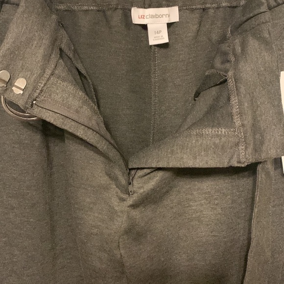 Liz Claiborne Petite Plus Belted Pant - Picture 4 of 9